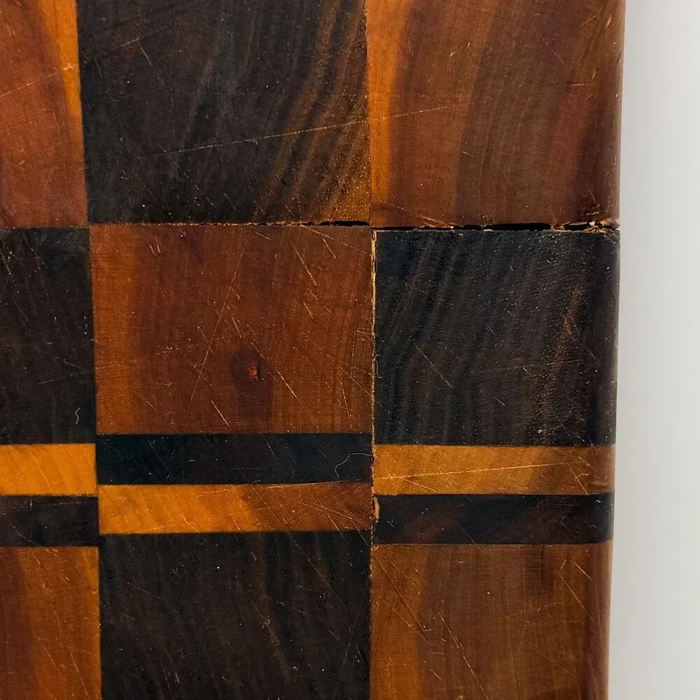 Handmade End Grain Wood Cutting Board Butcher Block Charcuterie Serving Board